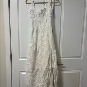 Hollister Sofia Side-Smoked Eyelet Maxi Dress